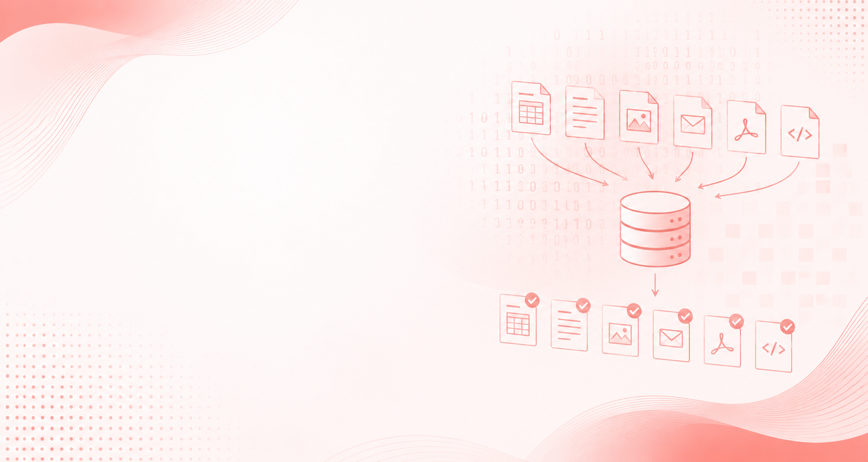 Data Conversion Services - multi-format ingestion into a unified database, structured output documents